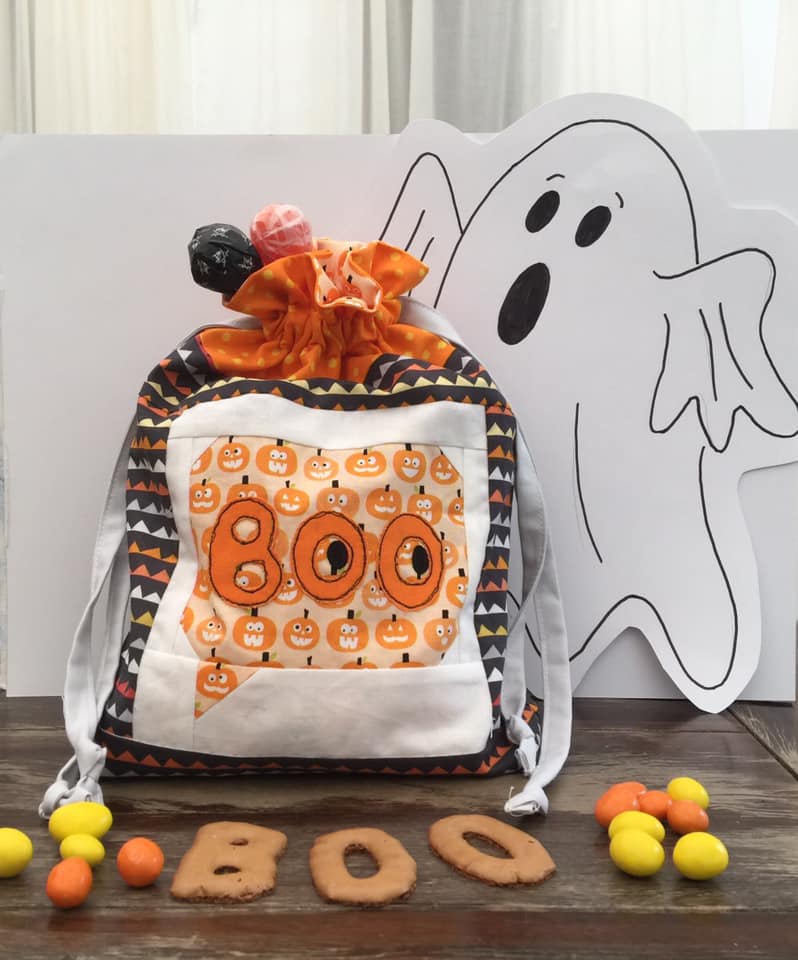 Boo quilt block