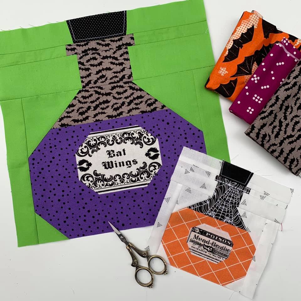 Potion Bottle quilt blocks