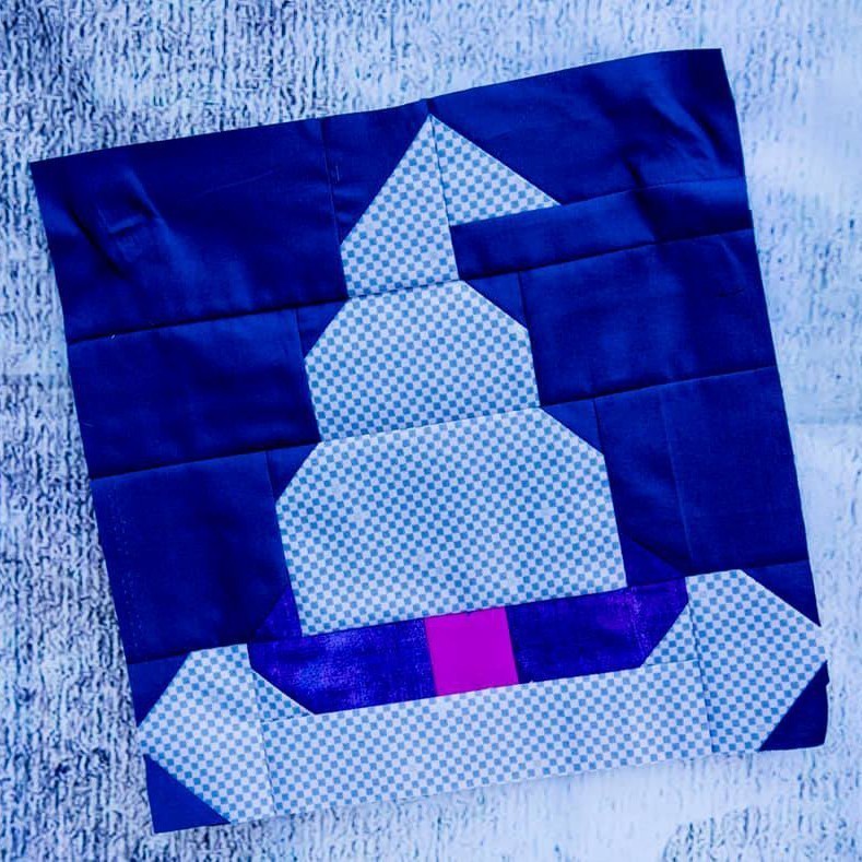 Witch Hat quilt block