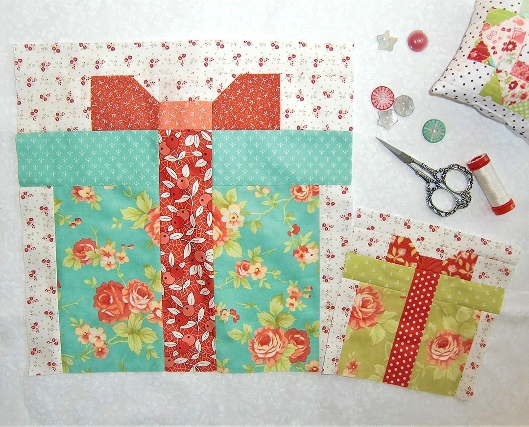 Christmas Present quilt blocks