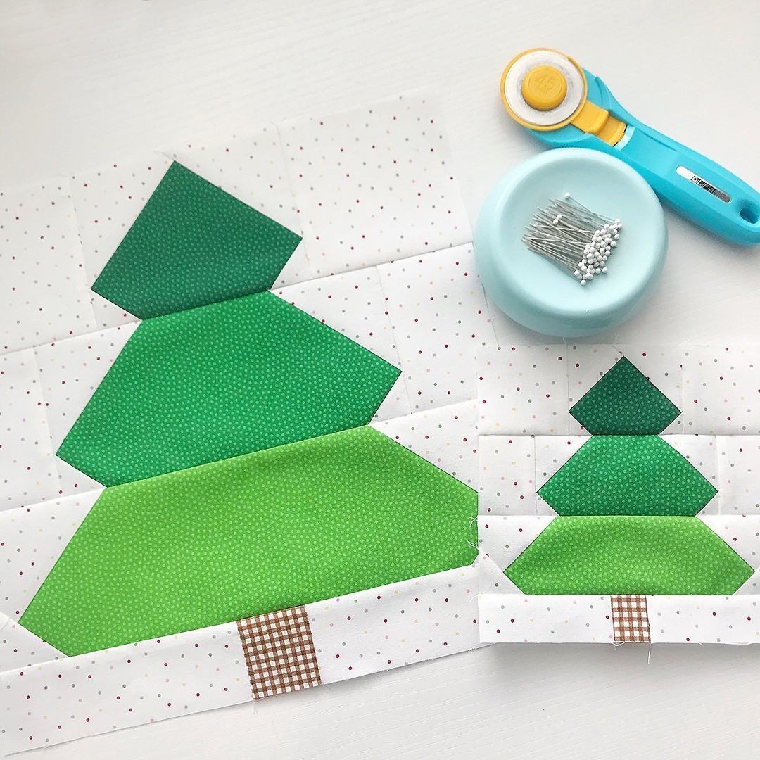 Christmas Tree quilt blocks