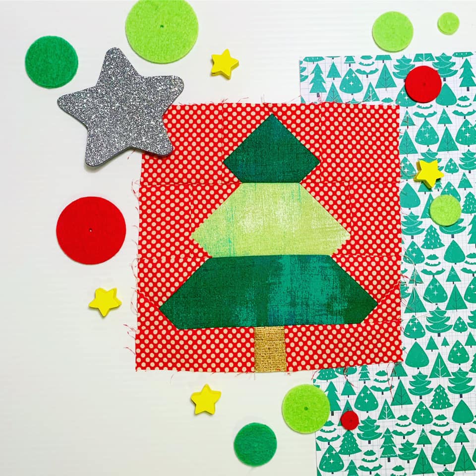 Christmas Tree quilt block