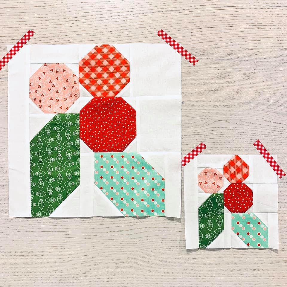Holly Berry quilt blocks