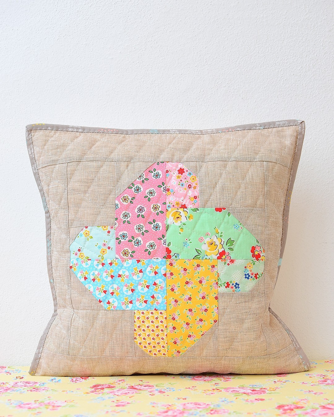 quilted throw pillow