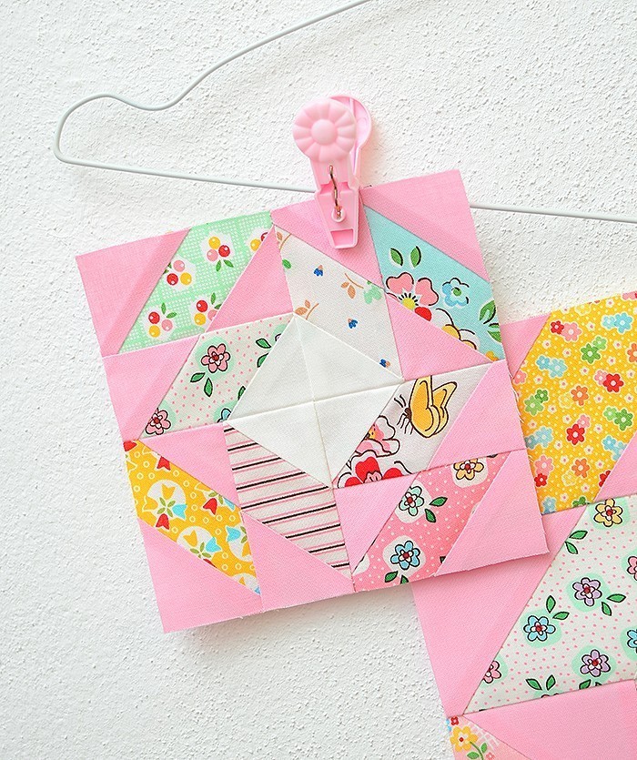 6 Köpfe 12 Blöcke 2019 - Antique Mosaic Quilt Block