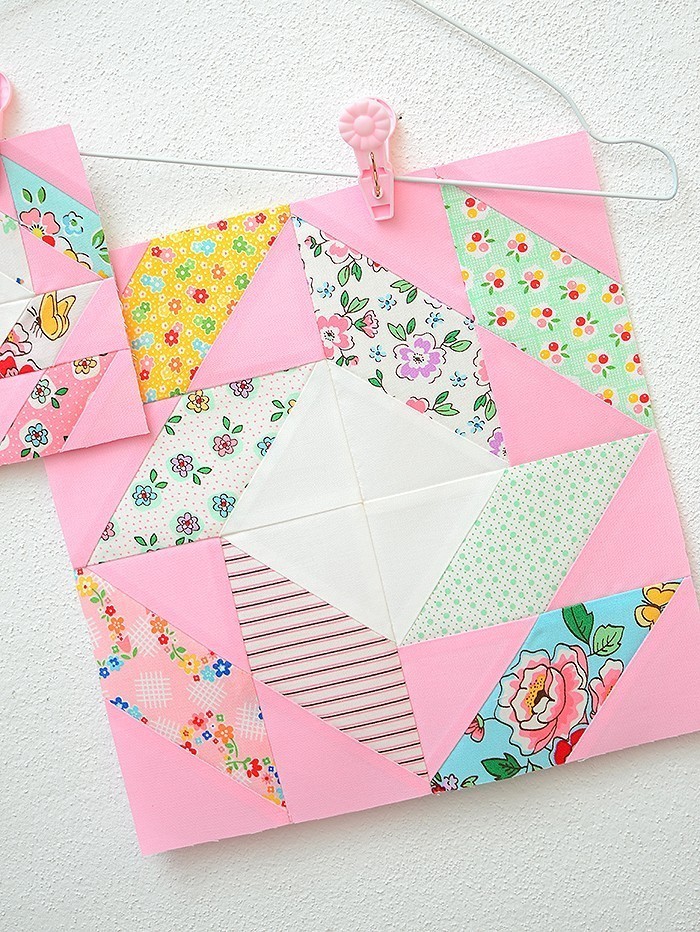 6 Köpfe 12 Blöcke 2019 - Antique Mosaic Quilt Block