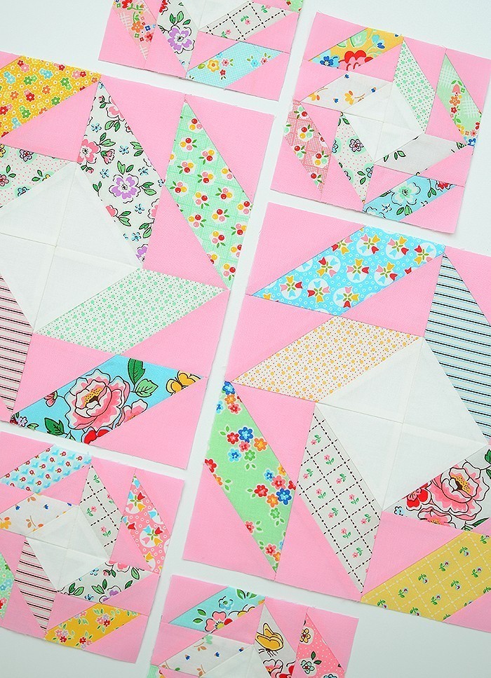 6 Köpfe 12 Blöcke 2019 - Antique Mosaic Quilt Block