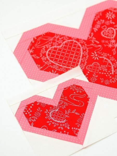 Heart quilt blocks