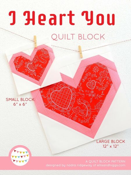 Heart Quilt Pattern Cover