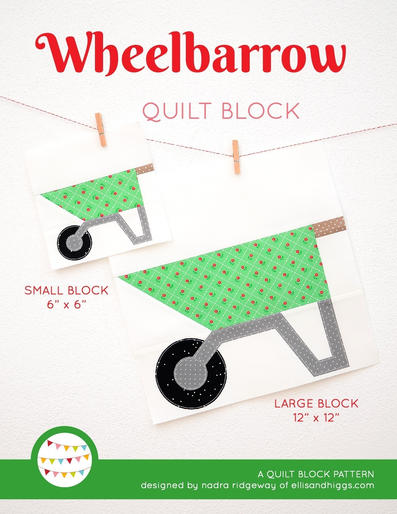 Wheelbarrow quilt blocks