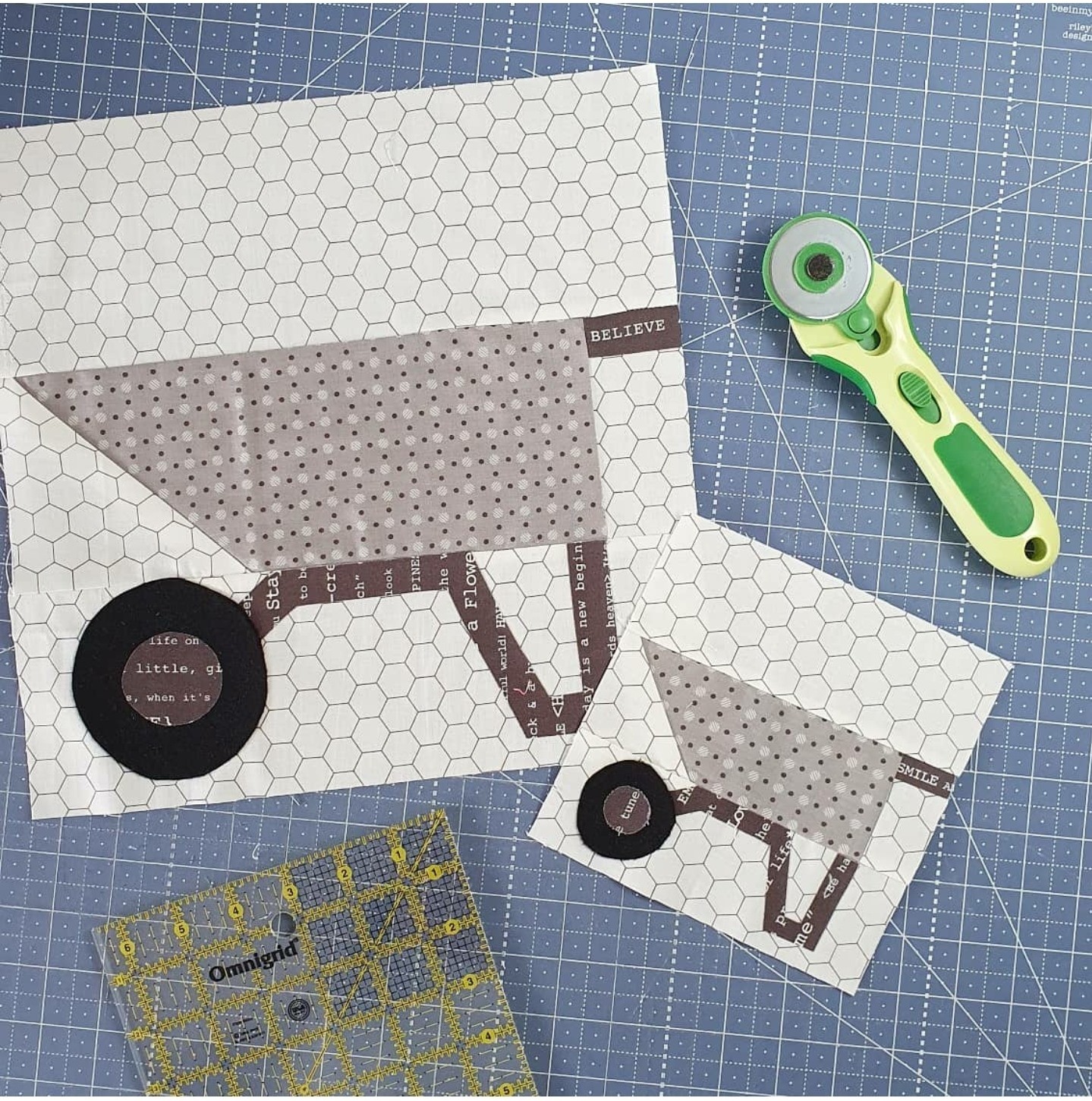 Wheelbarrow quilt pattern