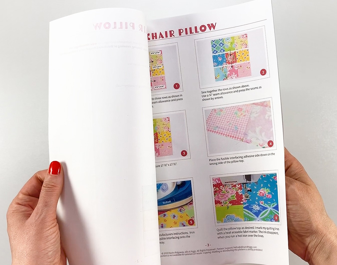 Patchwork pillow pattern