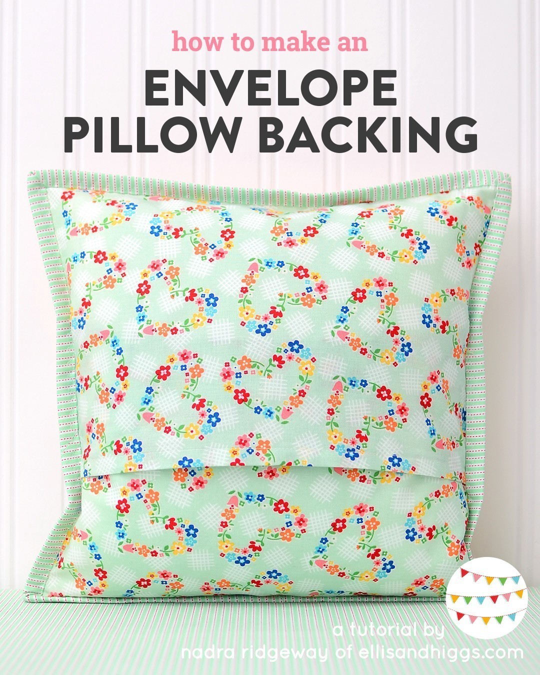 Envelope pillow backing