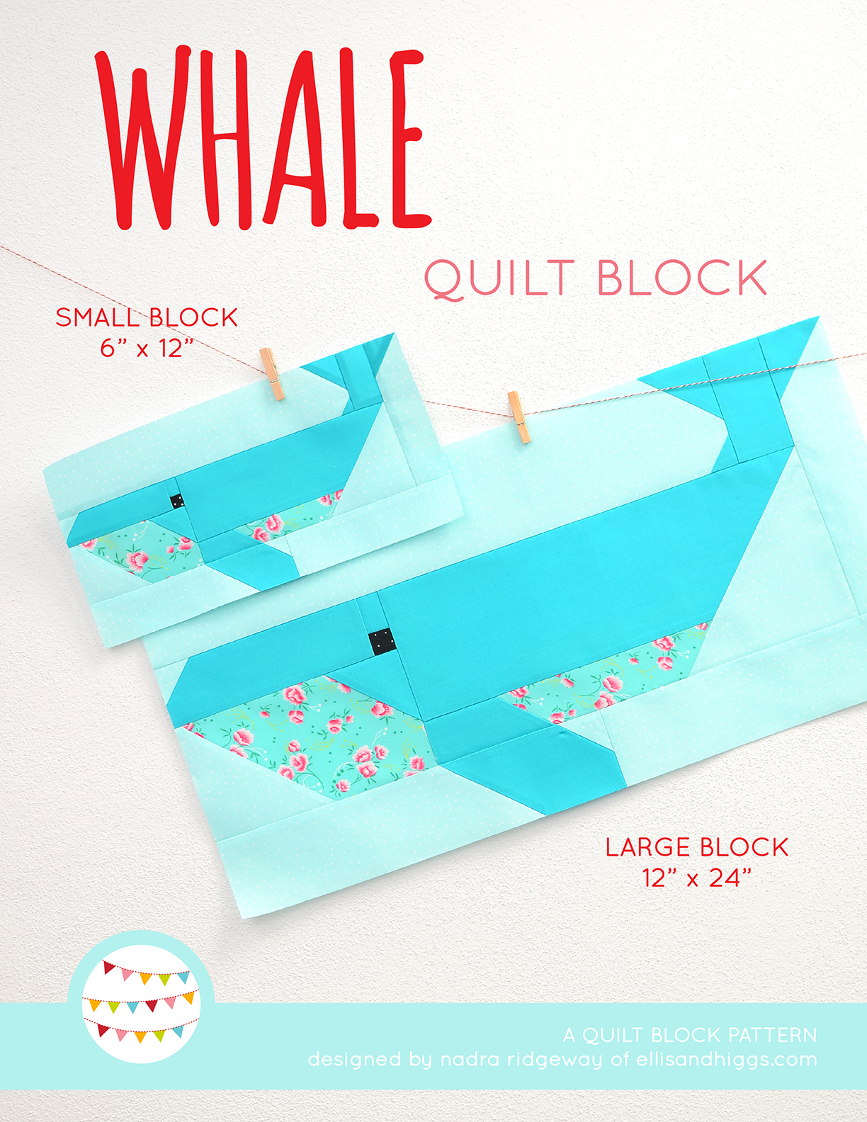 Whale quilt pattern