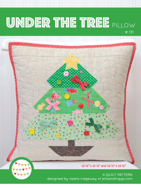 Christmas quilt pattern - Christmas Tree pillow pattern