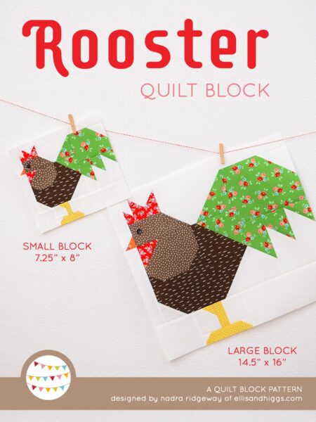 Easter quilt patterns - Rooster quilt pattern