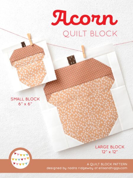 Fall quilt patterns - Acorn quilt pattern