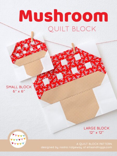 Fall quilt patterns - Mushroom quilt pattern