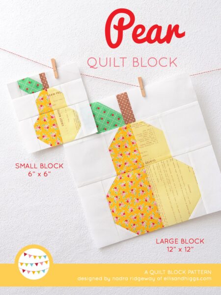 Fall quilt patterns - Pear quilt pattern