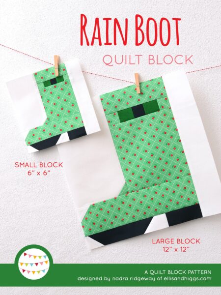 Fall quilt patterns - Rain Boot quilt pattern