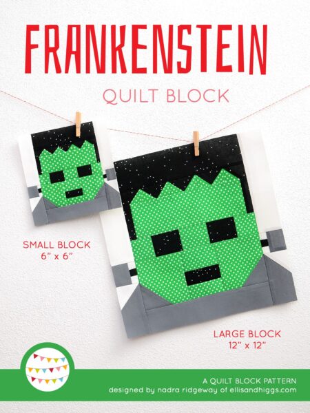 Halloween quilt patterns - Frankenstein quilt pattern
