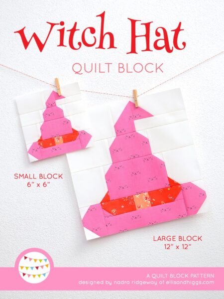 Halloween quilt patterns - Witch Hat quilt pattern