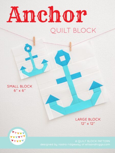 Nautical quilt patterns - Anchor quilt pattern