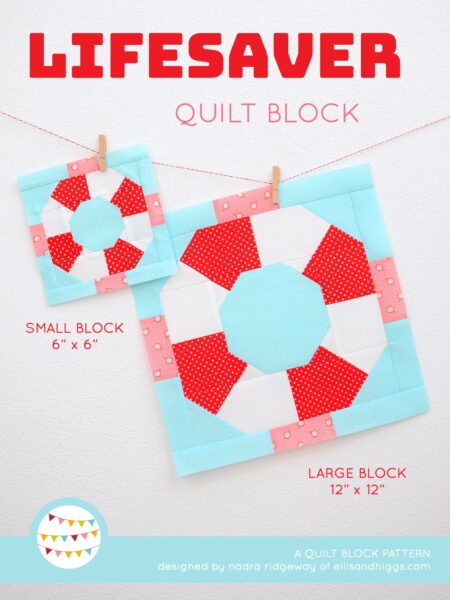 Nautical quilt patterns - Lifesaver quilt pattern