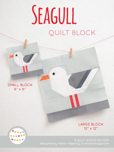 Nautical quilt patterns - Seagull quilt pattern