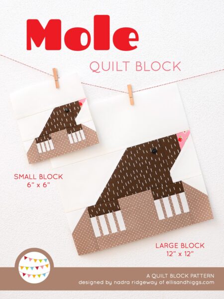 Spring quilt patterns - Mole quilt pattern