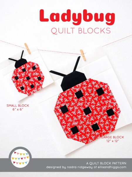 Summer quilt patterns - Ladybug quilt pattern