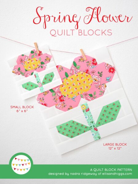 Spring quilt patterns - Flower quilt pattern
