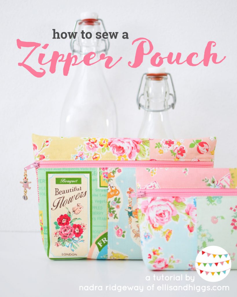 how to make a zipper pouch - easy sewing tutorial