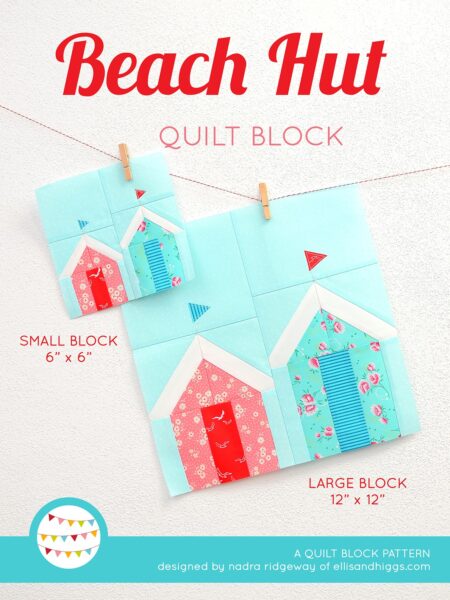 Nautical quilt patterns - Beach Hut quilt pattern