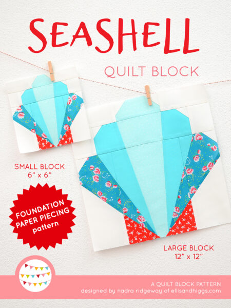 Nautical quilt patterns - Seashell quilt pattern