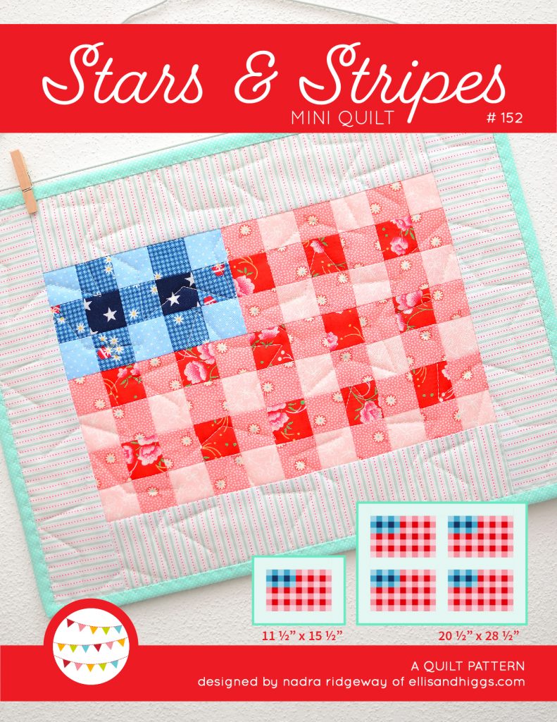 Stars & Stripes mini quilt pattern
