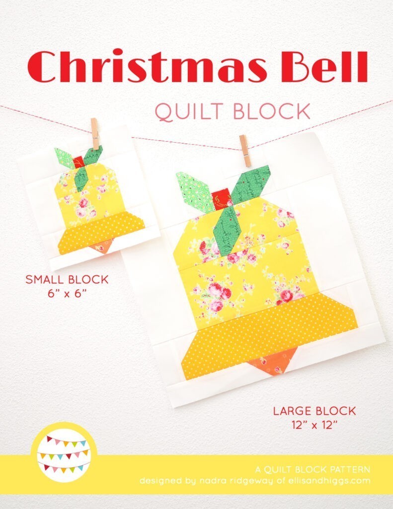 Bell quilt pattern - Christmas quilt pattern
