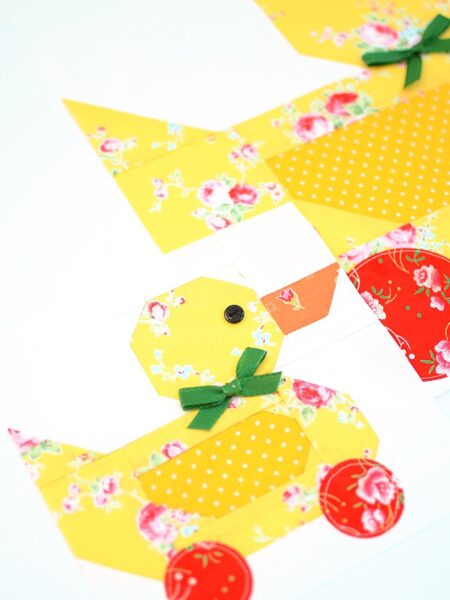 Christmas quilt patterns - Pull-along Duck quilt pattern