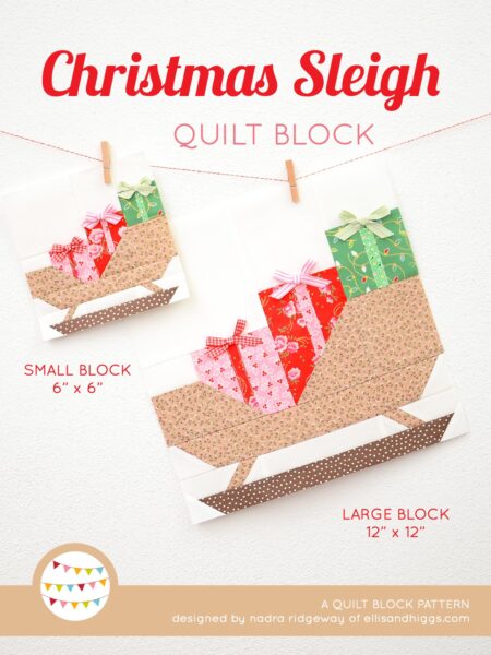 Christmas quilt patterns - Christmas Sleigh quilt pattern