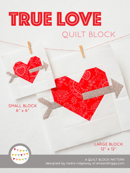 Heart quilt patterns - Cupids arrow quilt pattern