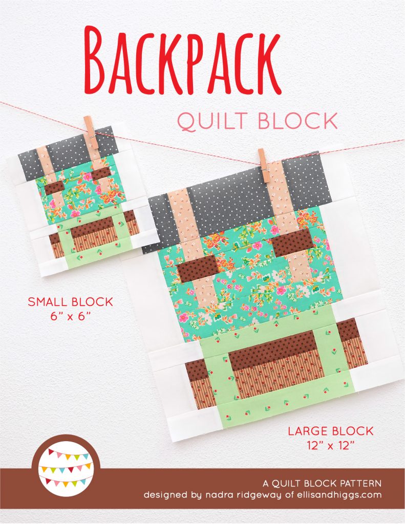 Backpack quilt pattern - Camping quilt patterns