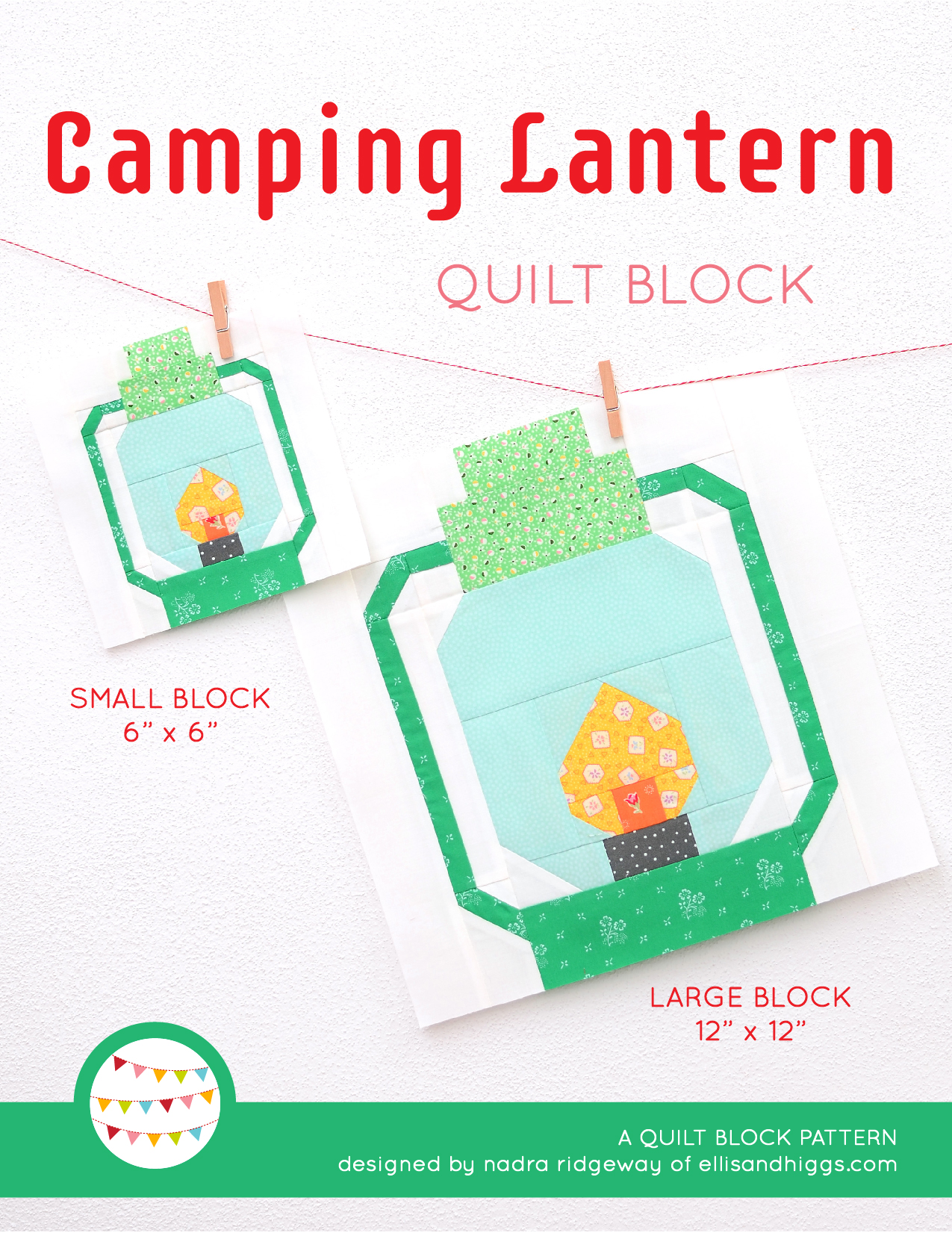 Lantern quilt pattern - Camping quilt patterns