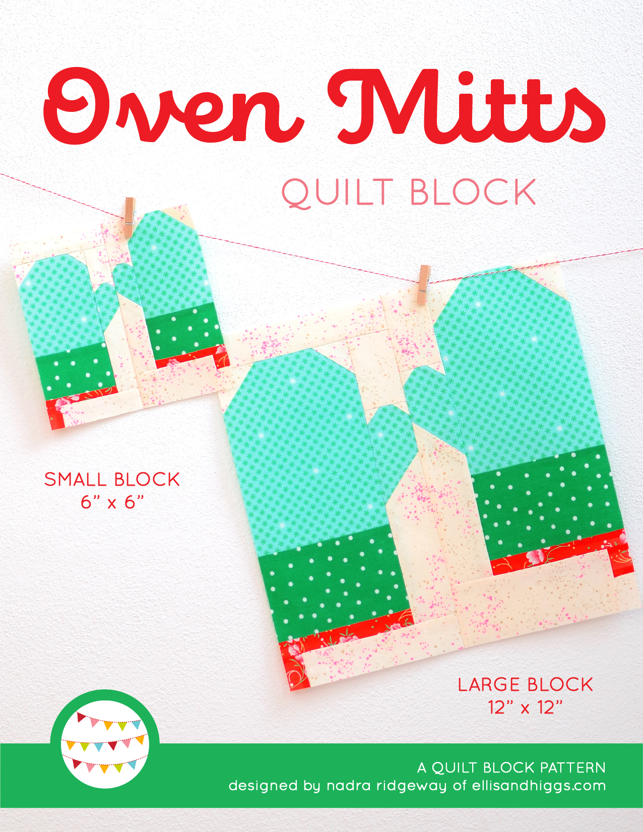 Oven Mitts Quilt Pattern - Christmas quilt pattern