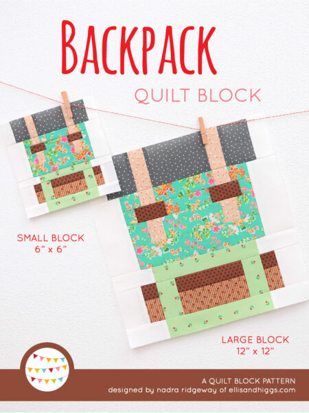 Camping quilt patterns - Backpack quilt pattern