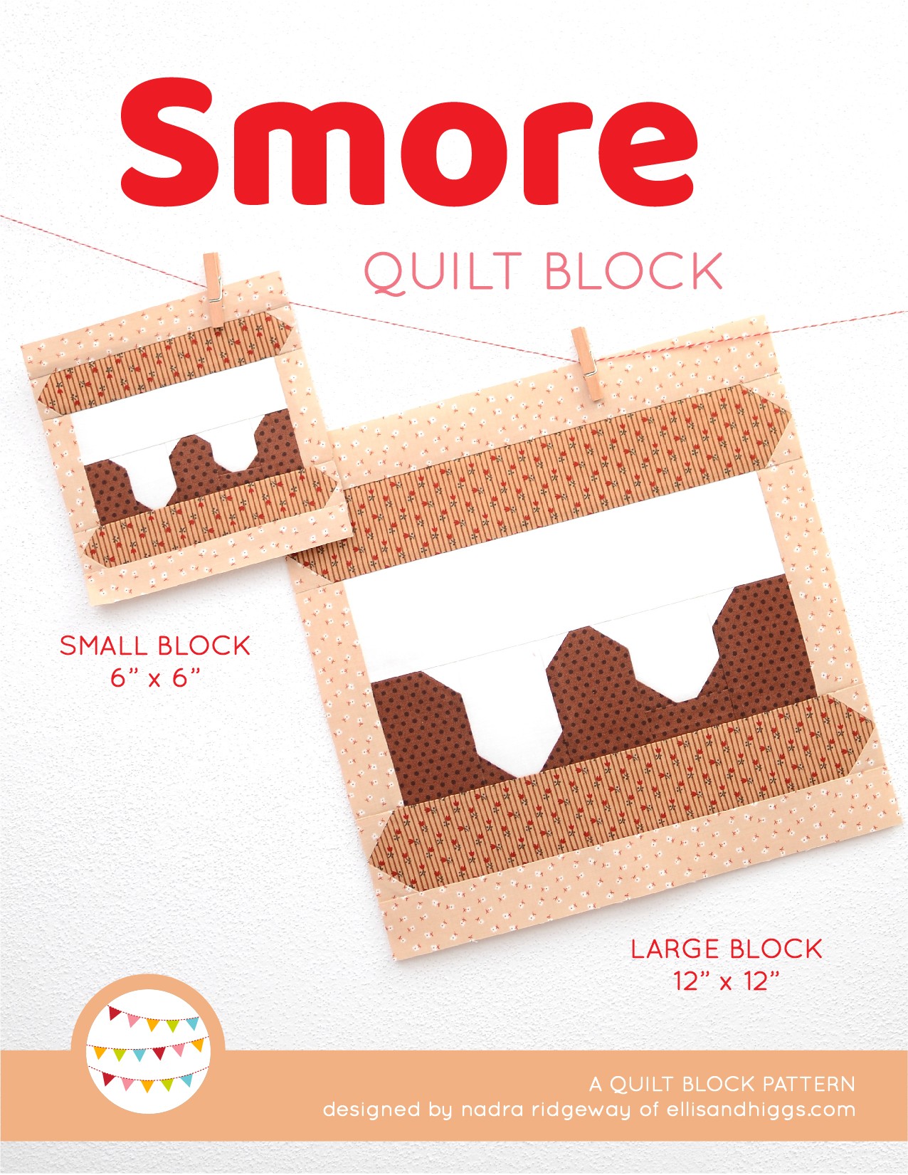 camping-quilt-pattern-smore-quilt-pattern-nadra-ridgeway-ellis-and-higgs-COVER-2 Camping quilt patterns - S'more quilt pattern