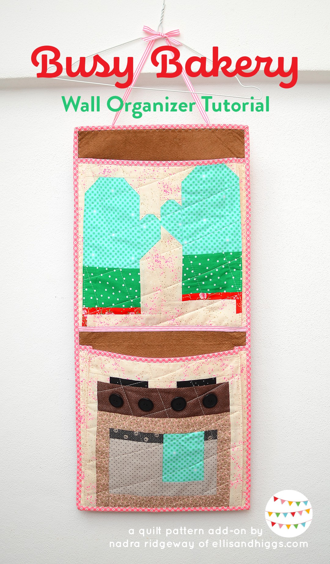 busy-bakery-wall-organizer-christmas-quilt-pattern-COVER Christmas quilt patterns - Wall organizer pattern