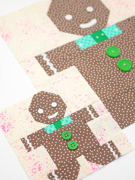 Christmas quilt patterns - Gingerbread Man quilt pattern