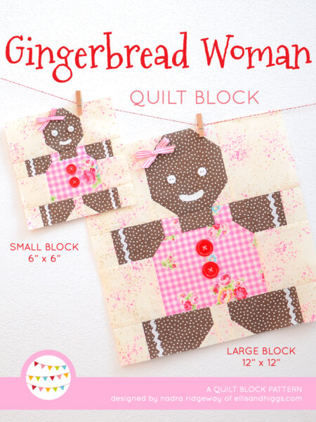Christmas quilt patterns - Gingerbread Woman quilt pattern