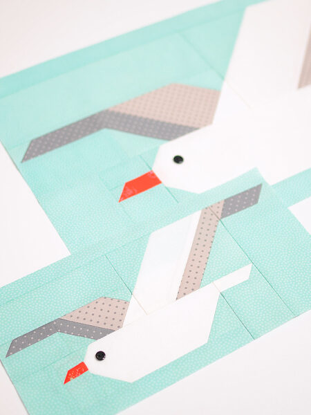 Nautical quilt patterns - Flying Seagull quilt pattern