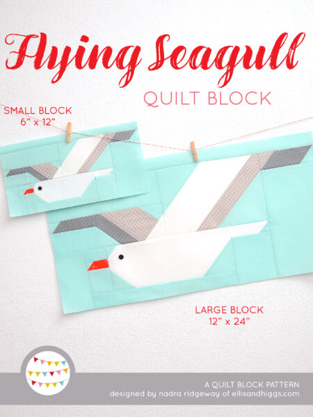 Nautical quilt patterns - Flying Seagull quilt pattern